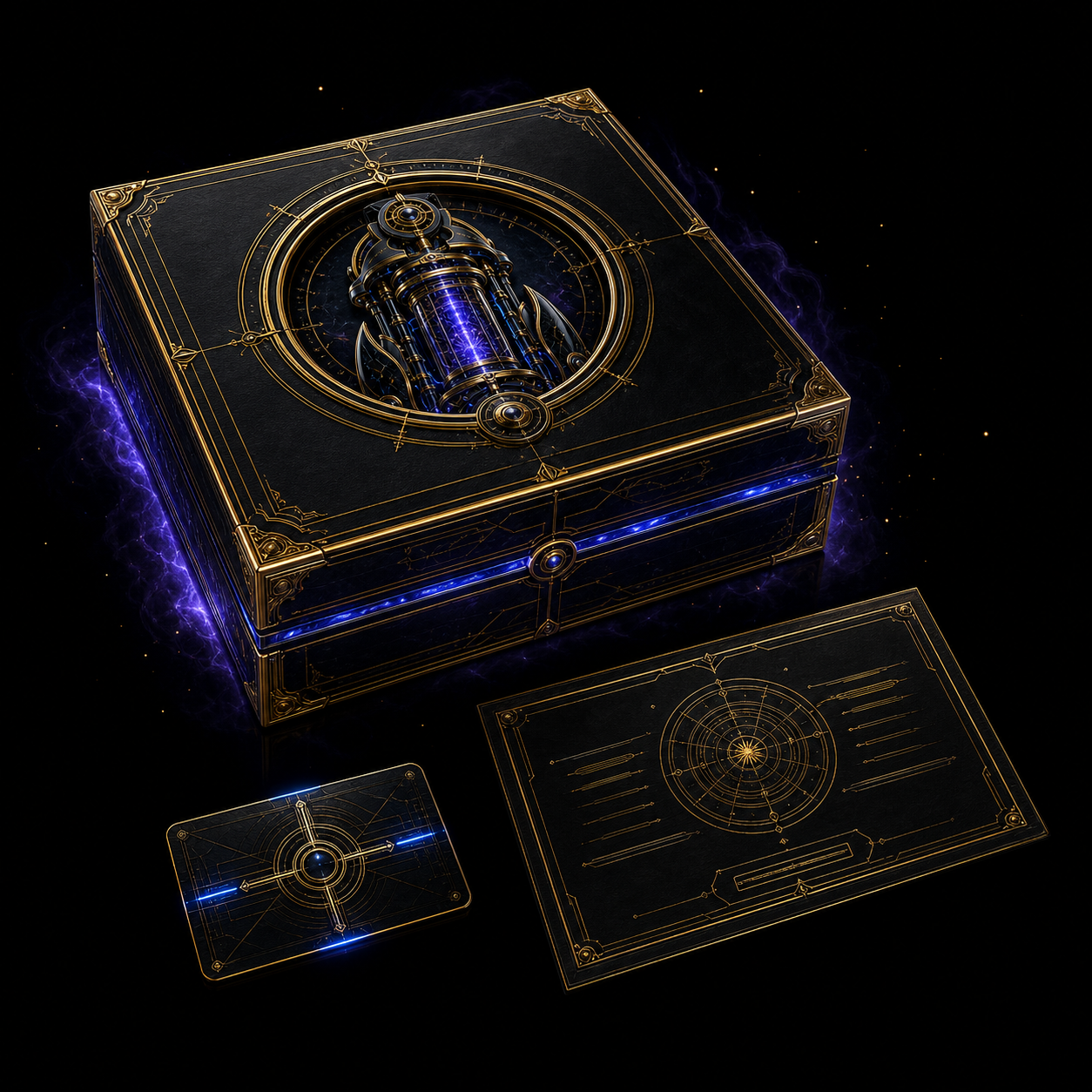 Conceptual VOXORIUM digital packaging artwork